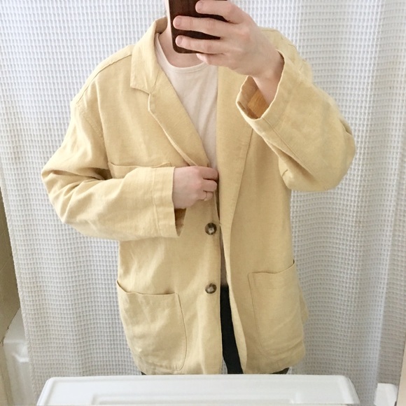 Vintage Express Heavy Ramie Blazer Jacket - Picture 9 of 9